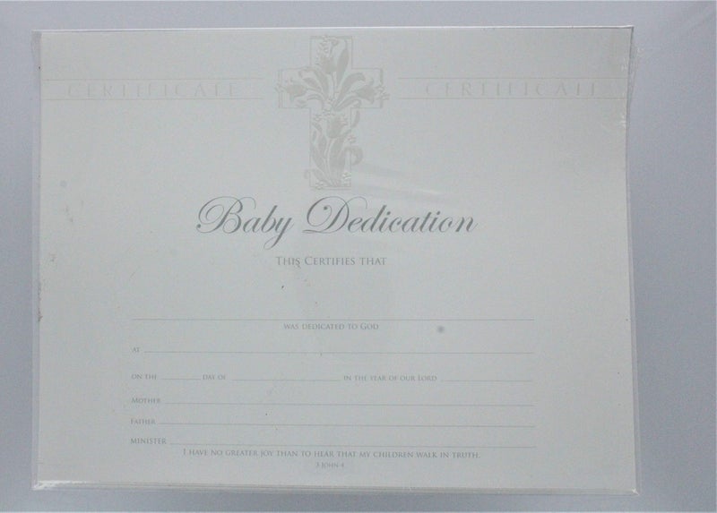 Warner Press Baby Dedication Certificate - Premium, Pearl Foil Embossed - Image 2